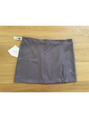 Sunday Best Aritzia Tatiana Mini Skirt Size 16 NWT Rocky Grey